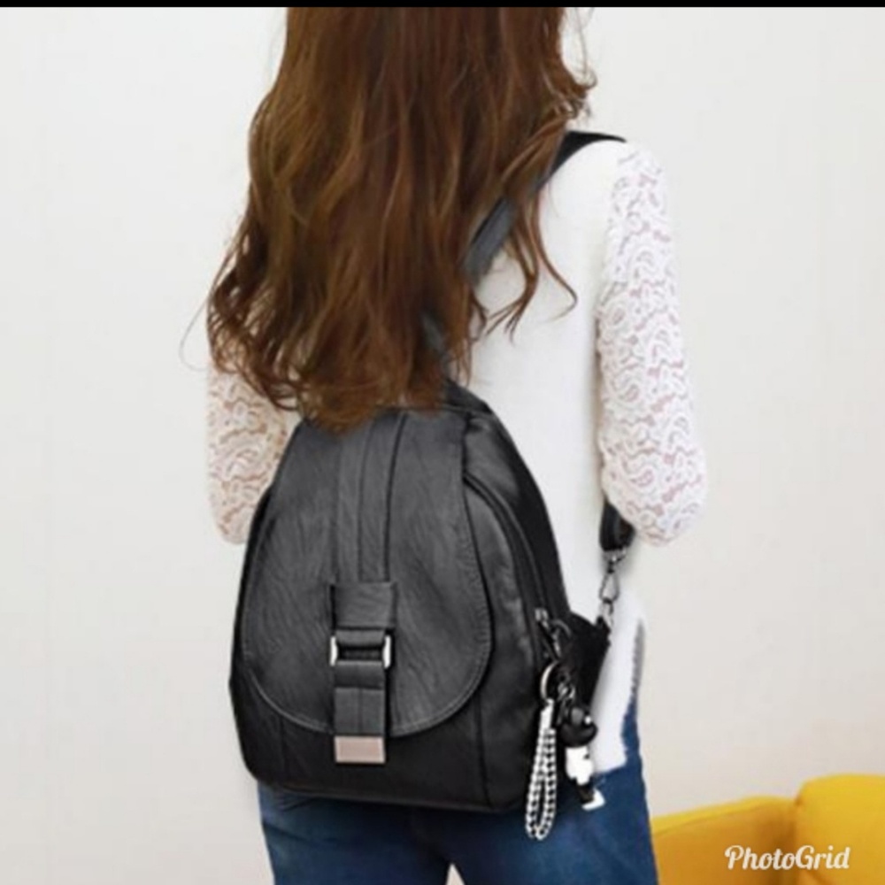 Vegan Leather Backpack